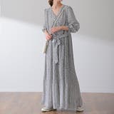 ホワイトフラワー | ワンピース シフォン プリーツ ロングワンピース レディース プリーツワンピ | HUG.U