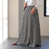 ブラックブルーム | スカート ロング Aライン 涼しい ロングスカート レディース ボトムス フレ | HUG.U