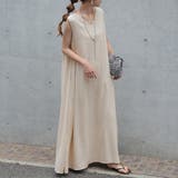 オートミール | ワンピース レディース 麻 綿 ワンピ マキシ ロング ロングワンピース ノー | HUG.U