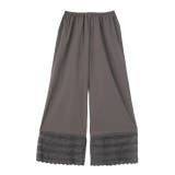 A柄アースグレー | ペチパンツ 綿100% コットン パンツ ペチコート インナー レイヤード 重 | HUG.U