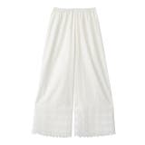 A柄ホワイト | ペチパンツ 綿100% コットン パンツ ペチコート インナー レイヤード 重 | HUG.U