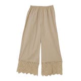 B柄サンドベージュ | ペチパンツ 綿100% コットン パンツ ペチコート インナー レイヤード 重 | HUG.U