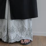 レトロブルー | ペチパンツ 綿 コットン チェック パンツ ペチコート インナー レイヤード | HUG.U