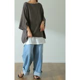 Tシャツ レディース トップス ドルマンスリーブ 二の腕カバー チュニック オ | HUG.U | 詳細画像9 