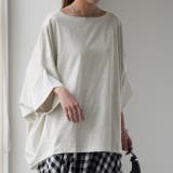 オートミール | Tシャツ レディース トップス ドルマンスリーブ 二の腕カバー チュニック オ | HUG.U