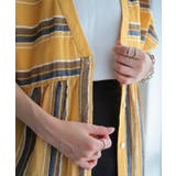 ワンピース 綿 麻 シャツワンピース ストライプ ボーダー マルチボーダー リ | HUG.U | 詳細画像13 