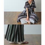 ワンピース 綿 麻 シャツワンピース ストライプ ボーダー マルチボーダー リ | HUG.U | 詳細画像19 