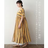 ワンピース 綿 麻 シャツワンピース ストライプ ボーダー マルチボーダー リ | HUG.U | 詳細画像20 