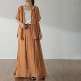 ベイクドキャロット | セットアップ レディース 涼しい 2点セット トップス スカート シアー 半袖 | HUG.U