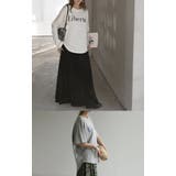 Tシャツ レディース トップス ロゴT 半袖 ドルマン 二の腕カバーきれいめ | HUG.U | 詳細画像18 