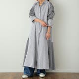 ブラック | ワンピース レディース シャツワンピース シャツ ロングシャツ ストライプ ロ | HUG.U