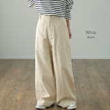 パンツ レディース ワイドパンツ ベイカーパンツ 脚長 チノパン ストレート | HUG.U | 詳細画像15 