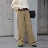 パンツ レディース ワイドパンツ ベイカーパンツ 脚長 チノパン ストレート | HUG.U | 詳細画像17 