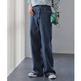 インディゴ | デニム レディース ハイライズ パンツ ストレート デニムパンツ ワイドパンツ | HUG.U