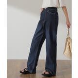ワンウォッシュ | デニム レディース ハイライズ パンツ ストレート デニムパンツ ワイドパンツ | HUG.U