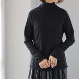 ブラック | トップス レディース ハイネック インナー 長袖 カットソー タートル レイヤ | HUG.U