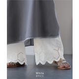 ペチパンツ 綿100% レディース レイヤード パンツ セミフレア ボトムス | HUG.U | 詳細画像13 