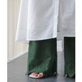 ペチパンツ 綿100% レディース レイヤード パンツ セミフレア ボトムス | HUG.U | 詳細画像9 