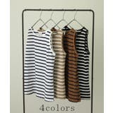 タンクトップ レディース トップス ボーダー 綿100% ノースリーブ レイヤ | HUG.U | 詳細画像10