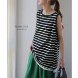 タンクトップ レディース トップス ボーダー 綿100% ノースリーブ レイヤ | HUG.U | 詳細画像11