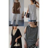 タンクトップ レディース トップス ボーダー 綿100% ノースリーブ レイヤ | HUG.U | 詳細画像22