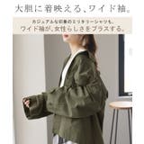 シャツ レディース トップス ミリタリー ジャケット 綿100% ミリタリーシ | HUG.U | 詳細画像2 