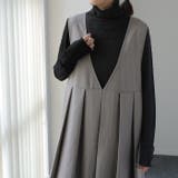 ブラック | トップス レディース シアー インナー レイヤード シースルー ハイネック 長 | HUG.U