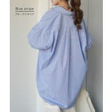 シャツ レディース トップス ストライプ 長袖 羽織 チュニック ストライプシ | HUG.U | 詳細画像14 