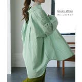 シャツ レディース トップス ストライプ 長袖 羽織 チュニック ストライプシ | HUG.U | 詳細画像15 