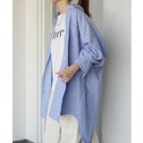 シャツ レディース トップス ストライプ 長袖 羽織 チュニック ストライプシ | HUG.U | 詳細画像5 