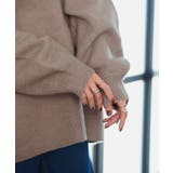 ニット レディース トップス レイヤード Vネック セーター 長袖 お尻が隠れ | HUG.U | 詳細画像9