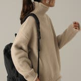 アッシュベージュ | ニット レディース トップス セーター タートルネック タートル 長袖 ハイネ | HUG.U