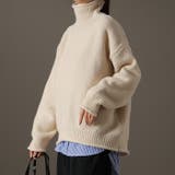 オフホワイト | ニット レディース トップス セーター タートルネック タートル 長袖 ハイネ | HUG.U