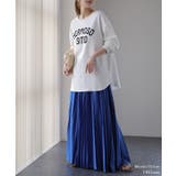 トップス レディース カットソー ロンT ロゴ 長袖 Tシャツ ロング チュニ | HUG.U | 詳細画像18 