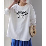 トップス レディース カットソー ロンT ロゴ 長袖 Tシャツ ロング チュニ | HUG.U | 詳細画像23 