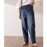 ユーズドネイビー | デニム レディース デニムパンツ パンツ ワイドパンツ 大きいサイズ ジーンズ | HUG.U