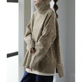ミックスナッツ | ニット レディース トップス タートルネック セーター ハイネック 長袖 ター | HUG.U