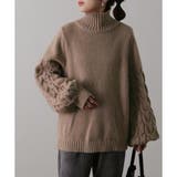 モカ | ニット レディース トップス  タートルネック セーター ハイネック 長袖 タ | HUG.U