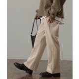 ベージュ | パンツ レディース 裏起毛 暖か フレアパンツ ロング ボア ボトムス 厚手 | HUG.U