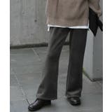 ストーングレー | パンツ レディース 裏起毛 暖か フレアパンツ ロング ボア ボトムス 厚手 | HUG.U