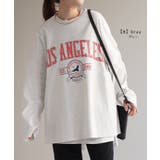 カットソー レディース トップス ロゴT 長袖 ロンT ロング Tシャツ チュ | HUG.U | 詳細画像12 