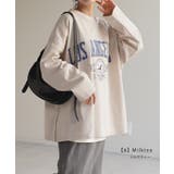 カットソー レディース トップス ロゴT 長袖 ロンT ロング Tシャツ チュ | HUG.U | 詳細画像13 