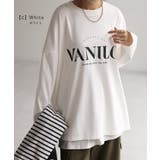 カットソー レディース トップス ロゴT 長袖 ロンT ロング Tシャツ チュ | HUG.U | 詳細画像18 