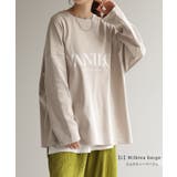 カットソー レディース トップス ロゴT 長袖 ロンT ロング Tシャツ チュ | HUG.U | 詳細画像19 