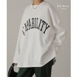 カットソー レディース トップス ロゴT 長袖 ロンT ロング Tシャツ チュ | HUG.U | 詳細画像8 