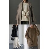 ニット レディース トップス セーター アームウォーマー 指穴 ボートネック | HUG.U | 詳細画像10 