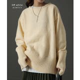 ニット レディース トップス セーター アームウォーマー 指穴 ボートネック | HUG.U | 詳細画像13 