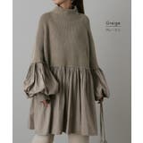 ニット レディース トップス プルオーバー ハイネック タートル チュニック | HUG.U | 詳細画像23 