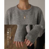 ニット レディース トップス セーター ロゴ ロゴニット クルーネック プルオ | HUG.U | 詳細画像28 