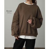 スウェット レディース トップス トレーナー バルーン袖 無地 長袖 オーバー | HUG.U | 詳細画像22 